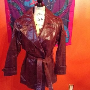 NWOT LEATHER COAT